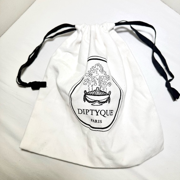 Diptyque Paris Drawstring Dust Bag Cotton Storage Pouch Authentic - Picture 4 of 5